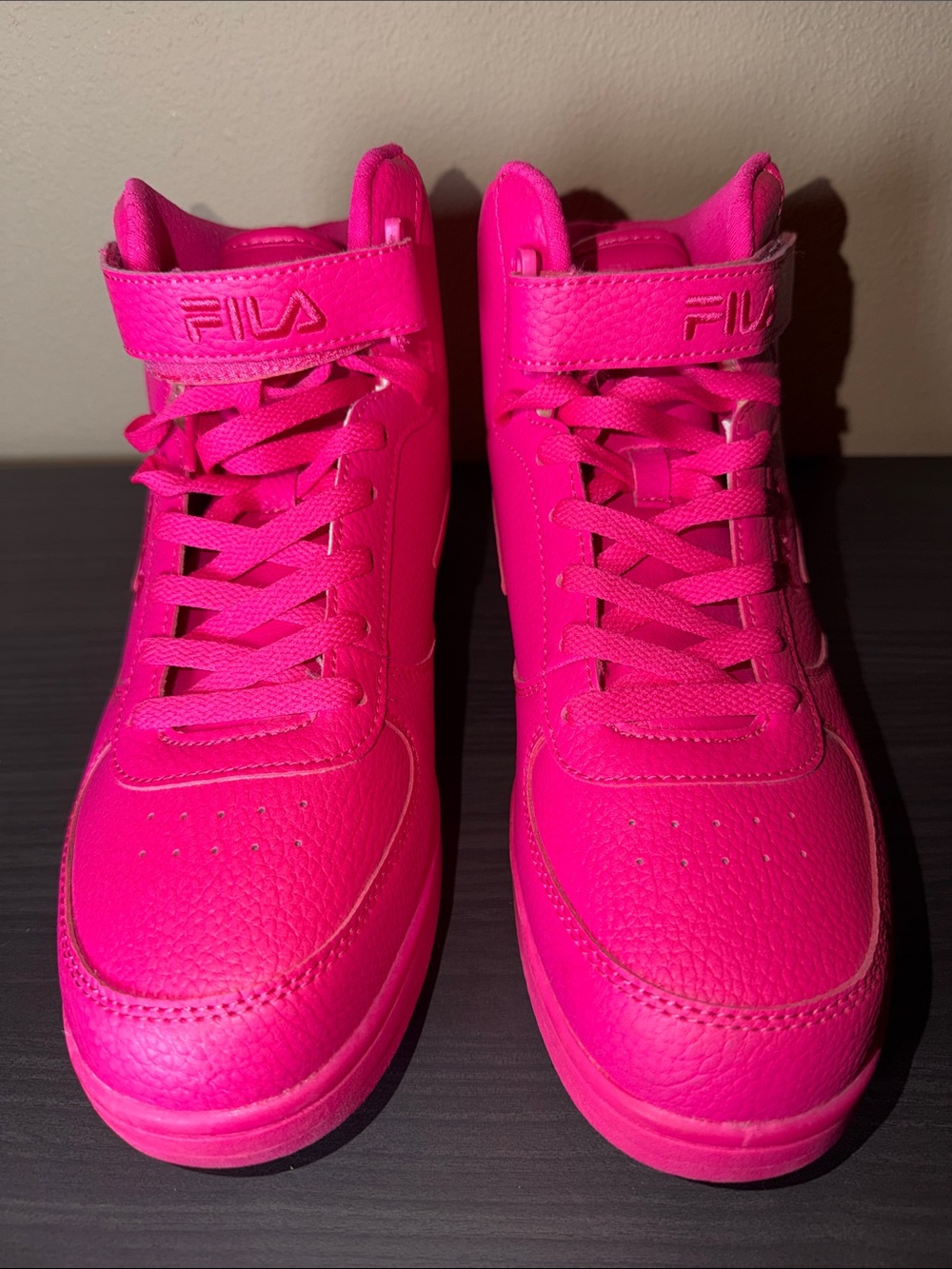 FILA F-14 High Top Womens Size 11 Hot Pink Knockout Sneakers Shoes 5FM01820-650⁠ - Picture 7 of 8